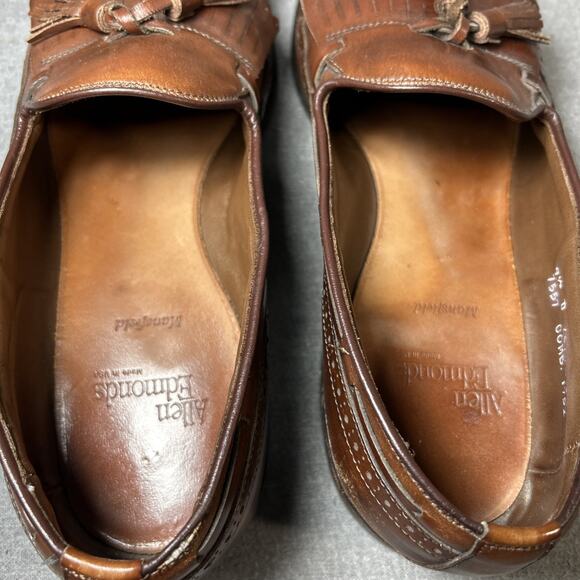 Allen Edmonds Mansfield Brown Leather Tassel Loafers Shoes Men Size 9.5 D - Picture 7 of 12